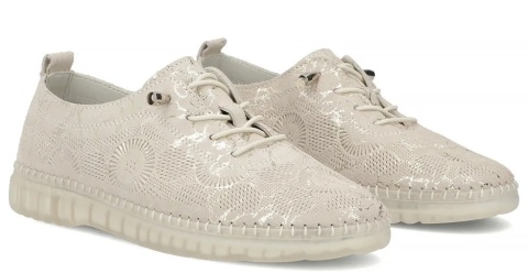 Skórzane obuwie damskie Filippo DP7810/26 GO złoty