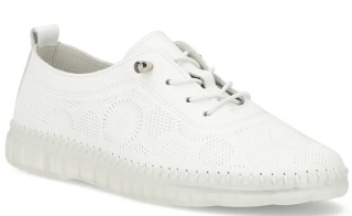 Skórzane obuwie damskie Filippo DP7810/26 WH biały