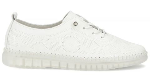 Skórzane obuwie damskie Filippo DP7810/26 WH biały