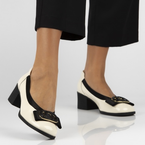 Skórzane półbuty Filippo DP6960/26 BE beż