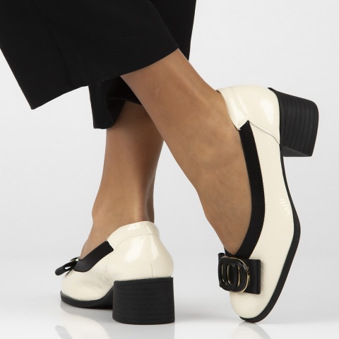 Skórzane półbuty Filippo DP6960/26 BE beż