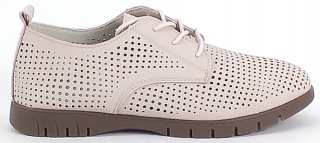 Skórzane półbuty Sergio Leone SP-005 szary