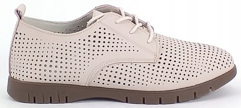 Skórzane półbuty Sergio Leone SP-005 szary