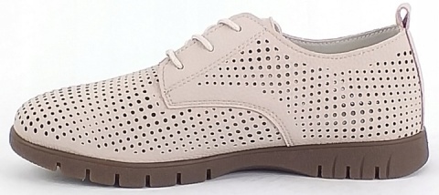 Skórzane półbuty Sergio Leone SP-005 szary