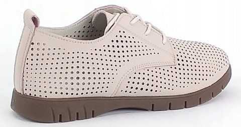 Skórzane półbuty Sergio Leone SP-005 szary