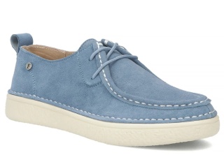 Skórzane półbuty damskie Filippo DP7604/26 BL niebieskie