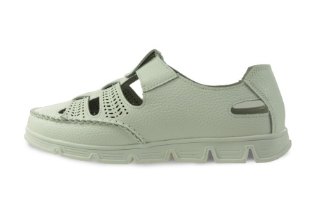 Skórzane półbuty damskie ażurowe Sergio leone SP004 biały