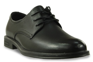 Skórzane półbuty męskie Unisoft 26MN16-9754 czarny