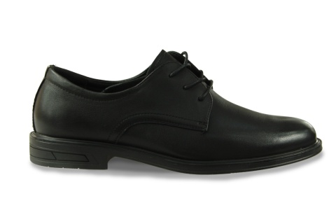 Skórzane półbuty męskie Unisoft 26MN16-9754 czarny