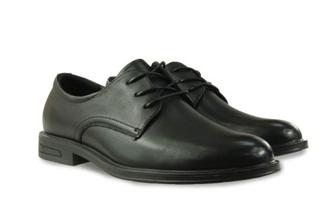 Skórzane półbuty męskie Unisoft 26MN16-9754 czarny