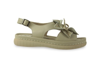 Skórzane sandały na platformie Evento 26SD18-33 beż