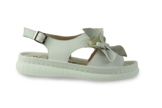 Skórzane sandały na platformie Evento 26SD18-33 biały