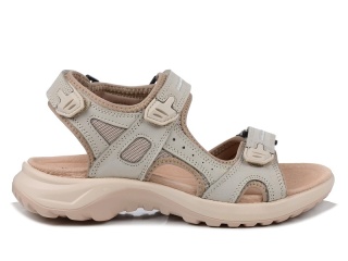 Skórzane sandały sportowe 26SD18-56 beż