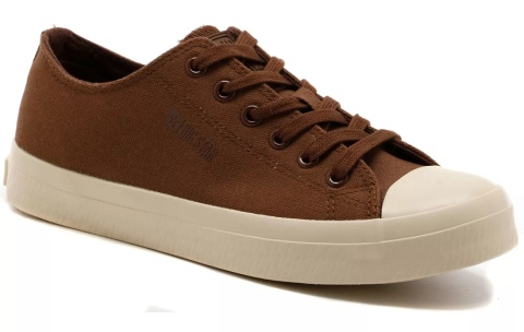 Trampki damskie na platformie BIG STAR TT274123 brąz