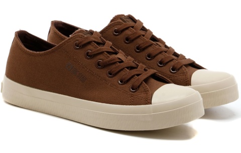 Trampki damskie na platformie BIG STAR TT274123 brąz