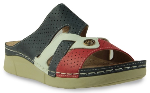 Klapki damskie Cabin 10679-2 granat