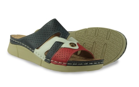 Klapki damskie Cabin 10679-2 granat