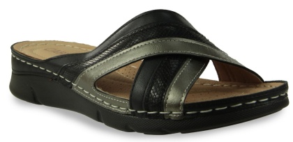 Klapki damskie Cabin 10705-1 czarny