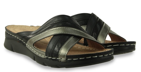 Klapki damskie Cabin 10705-1 czarny