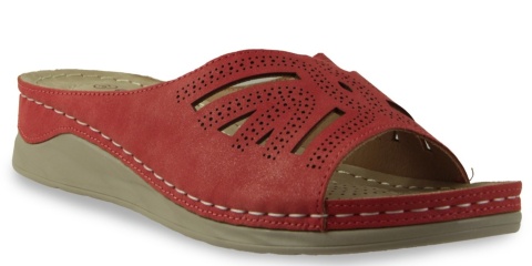 Klapki damskie Cabin H2533-6 czerwony