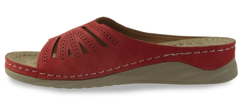 Klapki damskie Cabin H2533-6 czerwony