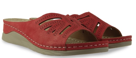 Klapki damskie Cabin H2533-6 czerwony