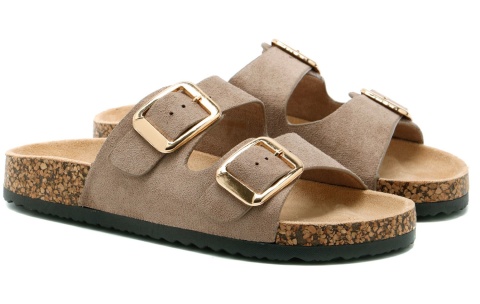 Klapki damskie Evento 25SD21-8330 khaki