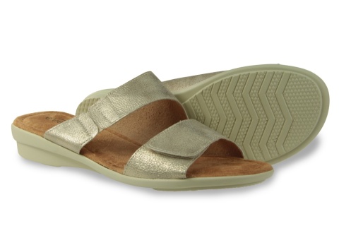 Klapki damskie Evento 25SD35-8834 złoty