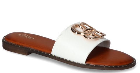 Klapki damskie Evento 25SD97-9059 biały