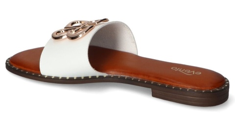 Klapki damskie Evento 25SD97-9059 biały