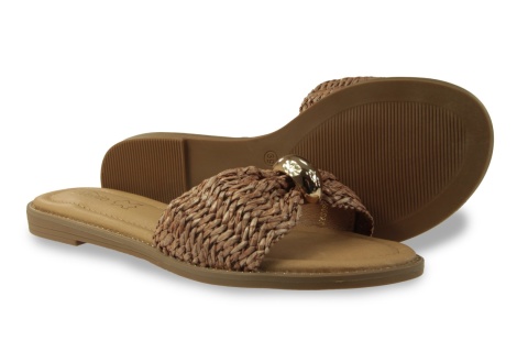 Klapki damskie Evento 26SD98-9831 brąz