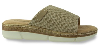 Klapki damskie na platformie Evento 25SD35-8832 beż