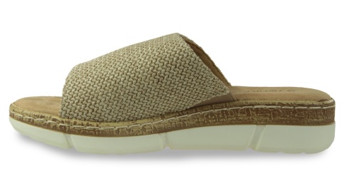 Klapki damskie na platformie Evento 25SD35-8832 beż