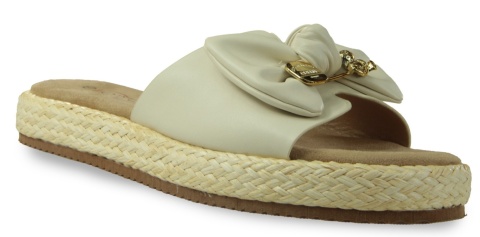 Klapki damskie na platformie Evento 25SD42-8957 biały