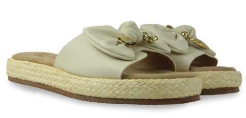 Klapki damskie na platformie Evento 25SD42-8957 biały