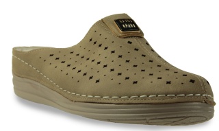 Klapki damskie z pełnym przodem Evento 26SD02-9937 brąz