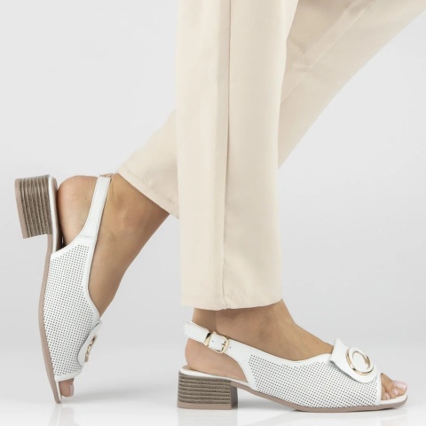 Sandały Filippo DS7711/26 WH biały