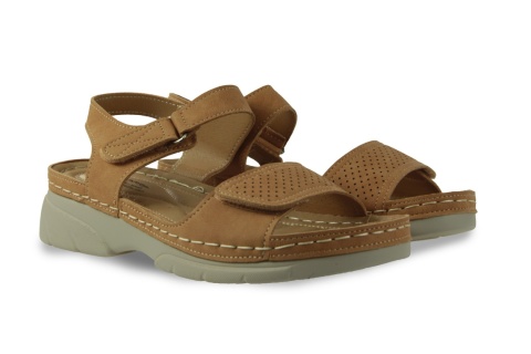 Sandały damskie 6312-5 camel