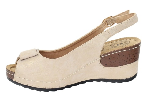 Sandały damskie Evento 24SD98-6230 beż/gold