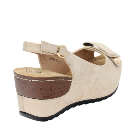 Sandały damskie Evento 24SD98-6230 beż/gold