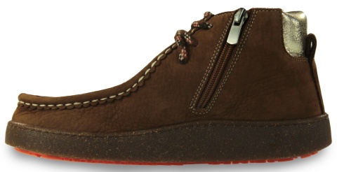 Skórzane botki damskie Ravini 261303 (barefoot) 261303 brąz