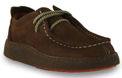 Skórzane półbuty damskie 261001 (barefoot) brąz