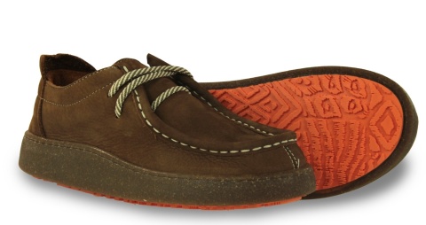 Skórzane półbuty damskie 261001 (barefoot) brąz