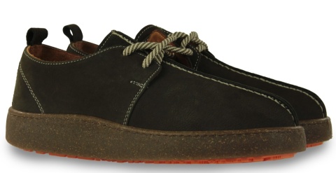 Skórzane półbuty damskie 261003 (barefoot) brąz