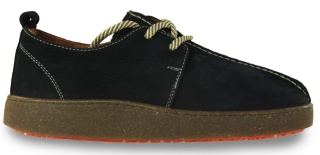 Skórzane półbuty damskie 261003 (barefoot) granat