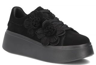 Skórzane półbuty damskie Filippo DP8113/26 BK czarny