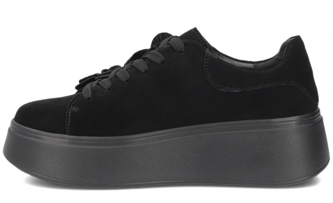 Skórzane półbuty damskie Filippo DP8113/26 BK czarny