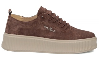 Skórzane sneakersy damskie Filippo DP8343/26 BR brąz
