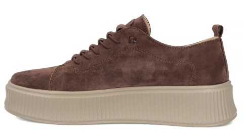 Skórzane sneakersy damskie Filippo DP8343/26 BR brąz
