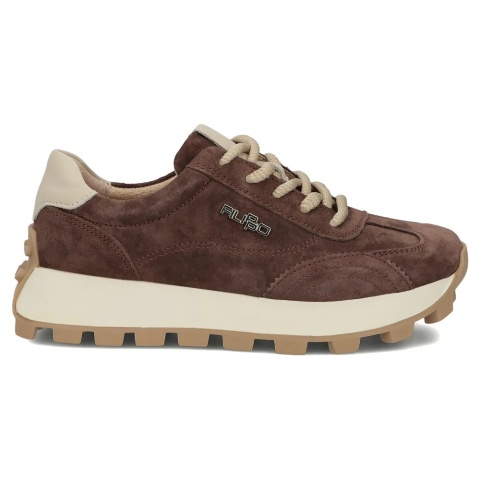 Skórzane sneakersy damskie na platformie Filippo DP7498/26 BE beż